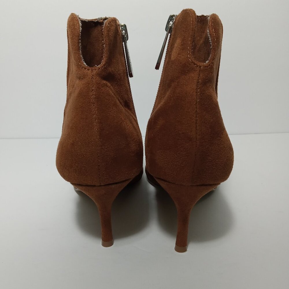 CHARLES by Charles David Womens Brown Carmel Faux Suede Ankle Boot Size 7 - Picture 7 of 13